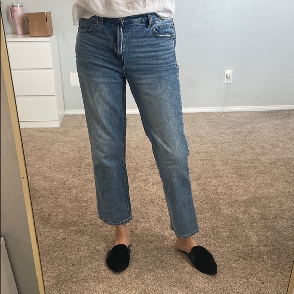 Classic Blue Women's Jeans with bling down the sides. - Picture 1 of 8